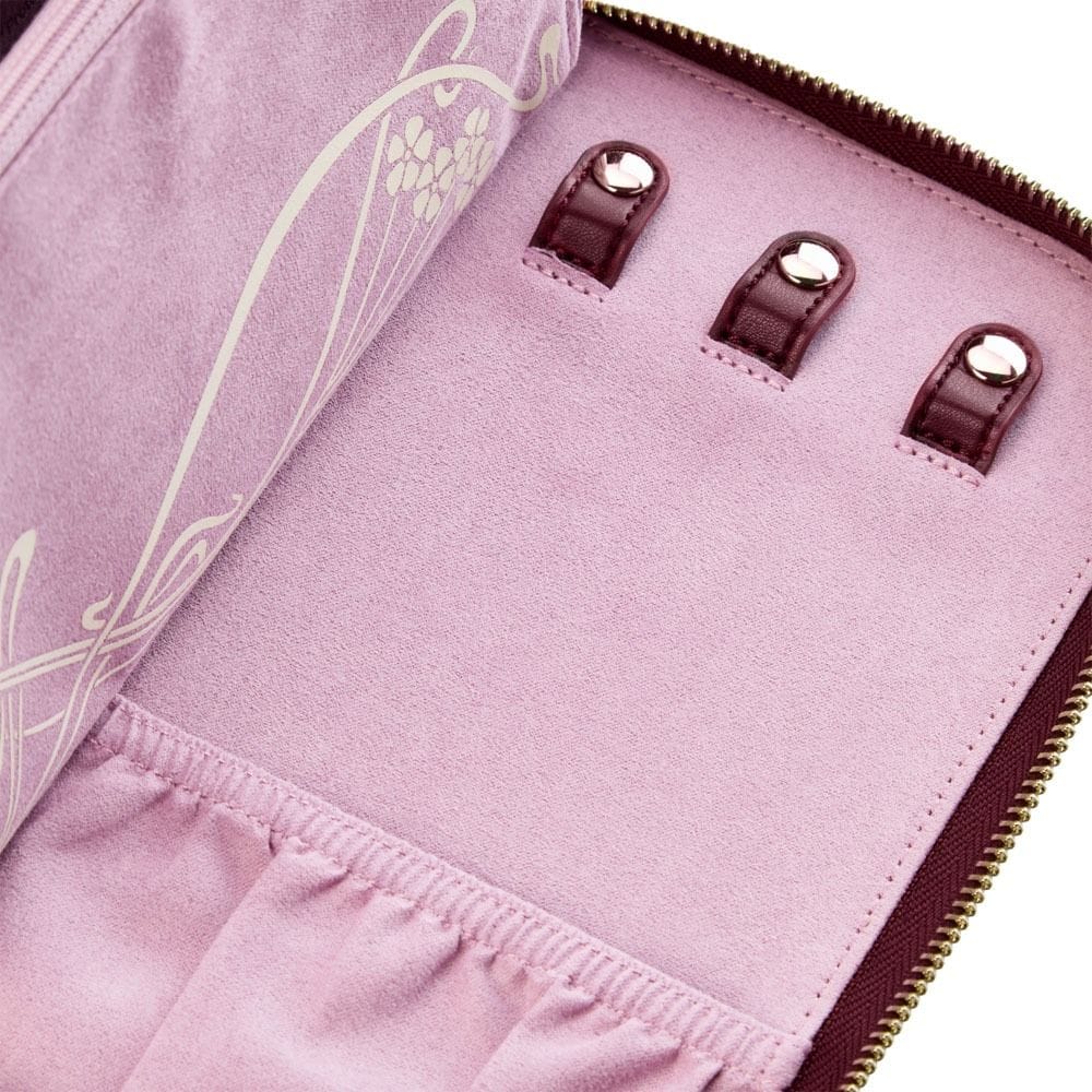 WOLF X LIBERTY Ianthe Travel Jewelry Portfolio - Burgundy 381427