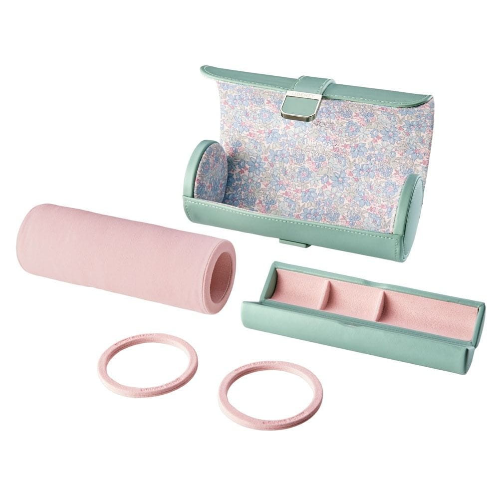 WOLF X LIBERTY Julia Interior Print Triple Watch Roll - Sage Green 381551