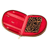 WOLF Savanna Leopard Print Jewelry Portfolio Tan/Black 395012