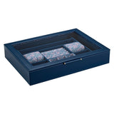 WOLF x Fiona Howard Sophia Jewelry Box with Window Indigo Fruit Botanical 399417
