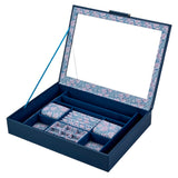 WOLF x Fiona Howard Sophia Jewelry Box with Window Indigo Fruit Botanical 399417