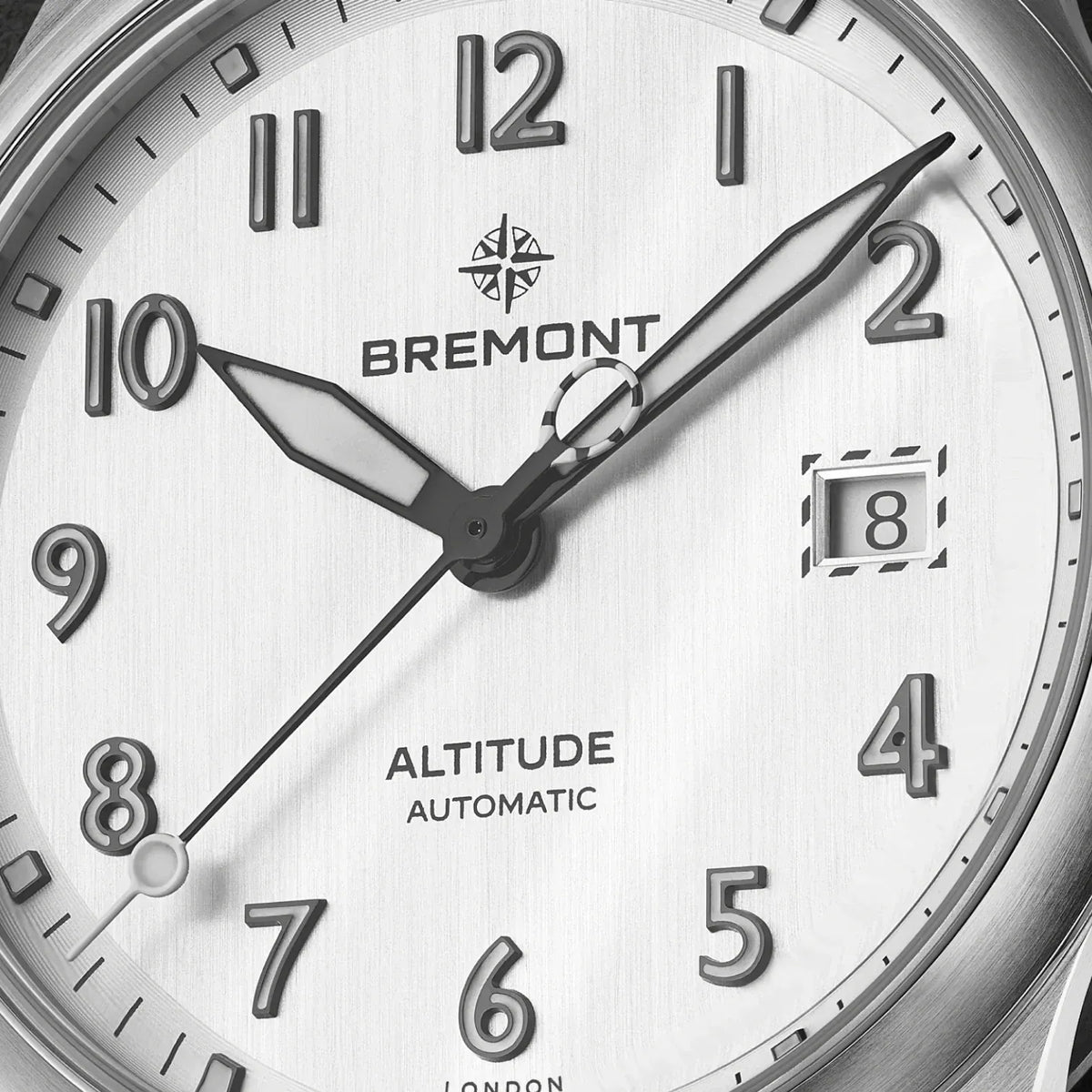 Bremont Altitude 39mm Date Brushed Silver Dial Men's Watch ALT39-DT-SS-SI-L-S