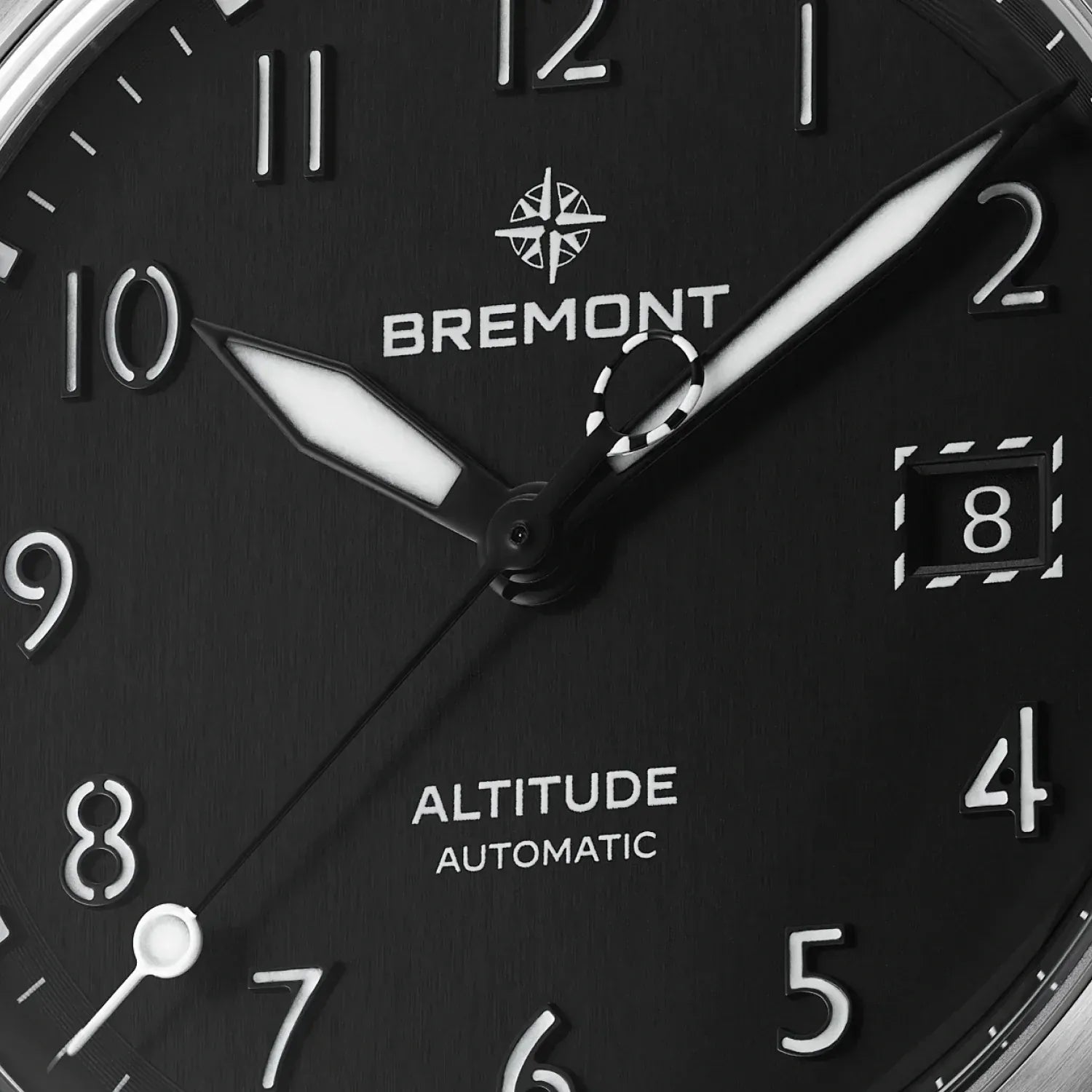 Bremont Altitude 39mm Date Black Dial Steel Men's Watch ALT39-DT-SS-BK-L-S