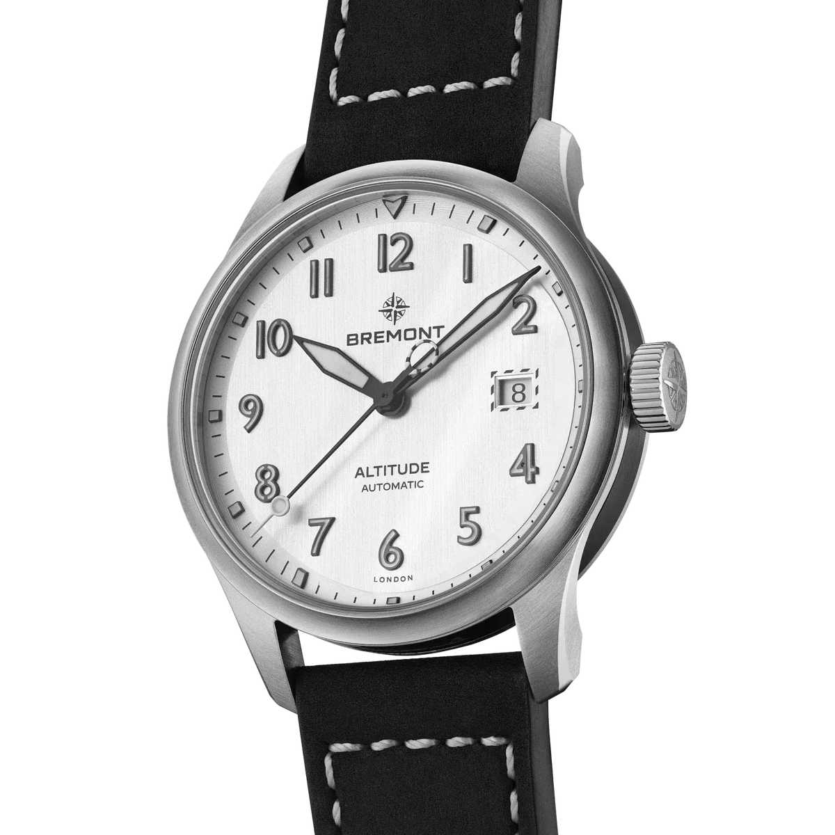 Bremont Altitude 39mm Date Brushed Silver Dial Men's Watch ALT39-DT-SS-SI-L-S