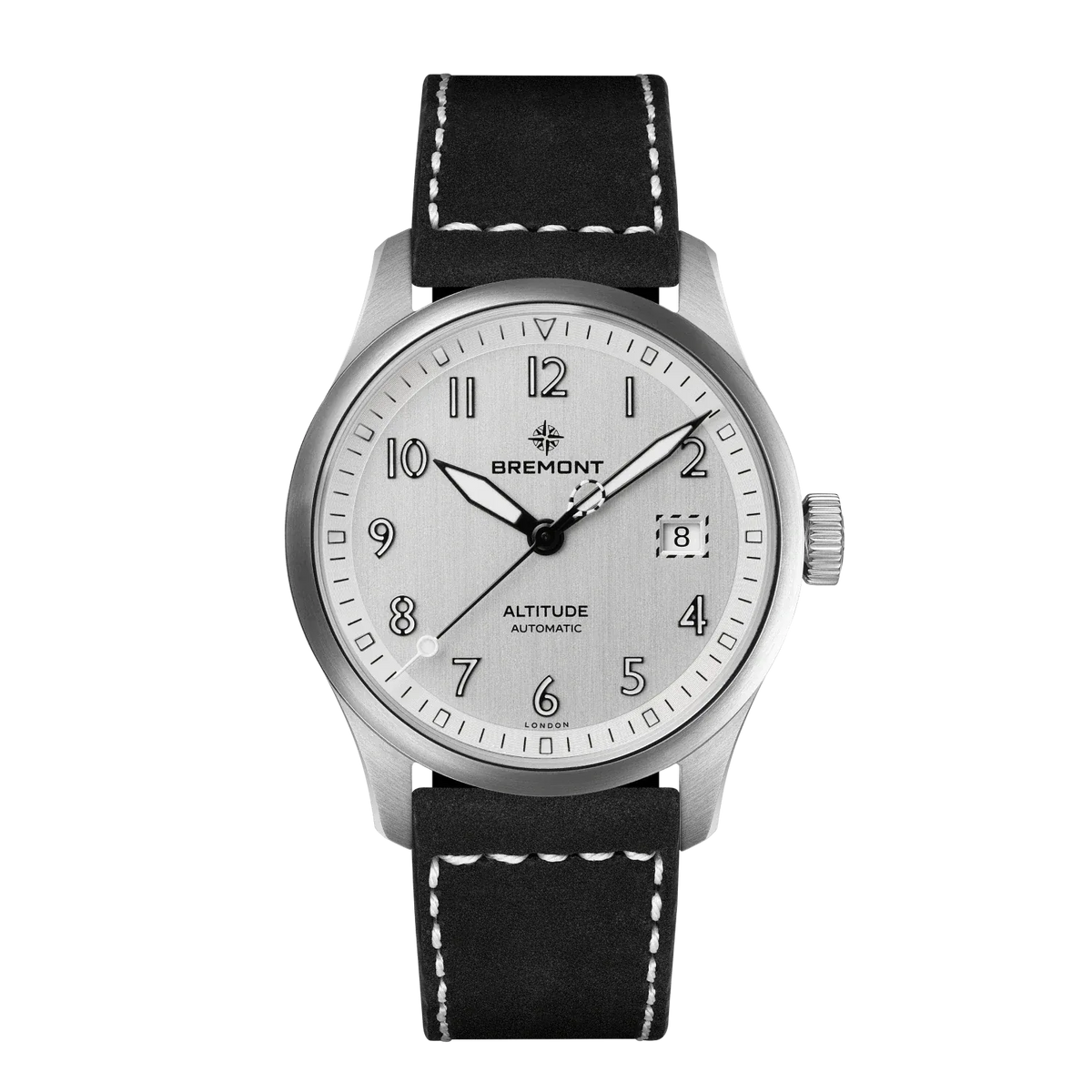 Bremont Altitude 39mm Date Brushed Silver Dial Men's Watch ALT39-DT-SS-SI-L-S