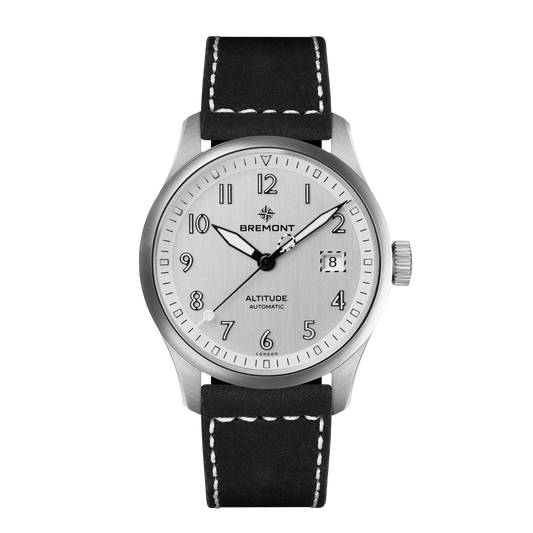 Bremont Altitude 39mm Date Brushed Silver Dial Men's Watch ALT39-DT-SS-SI-L-S