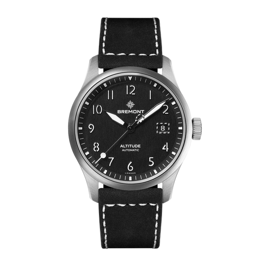 Bremont Altitude 39mm Date Black Dial Steel Men's Watch ALT39-DT-SS-BK-L-S