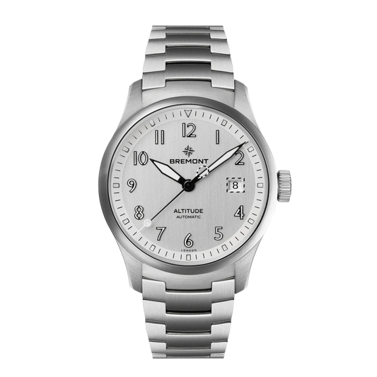 Bremont Altitude 39mm Date Brushed Silver Dial Men's Watch ALT39-DT-SS-SI-B
