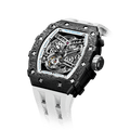 Tsar Bomba Elemental Carbon 43mm Black Skeleton Dial Men's Watch TB8208CF-40