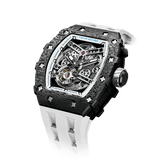 Tsar Bomba Elemental Carbon 43mm Black Skeleton Dial Men's Watch TB8208CF-40
