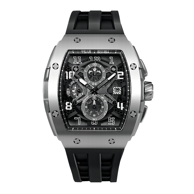Tsar Bomba Elemental 46mm Black Dial Men's Watch TB8211Q-01