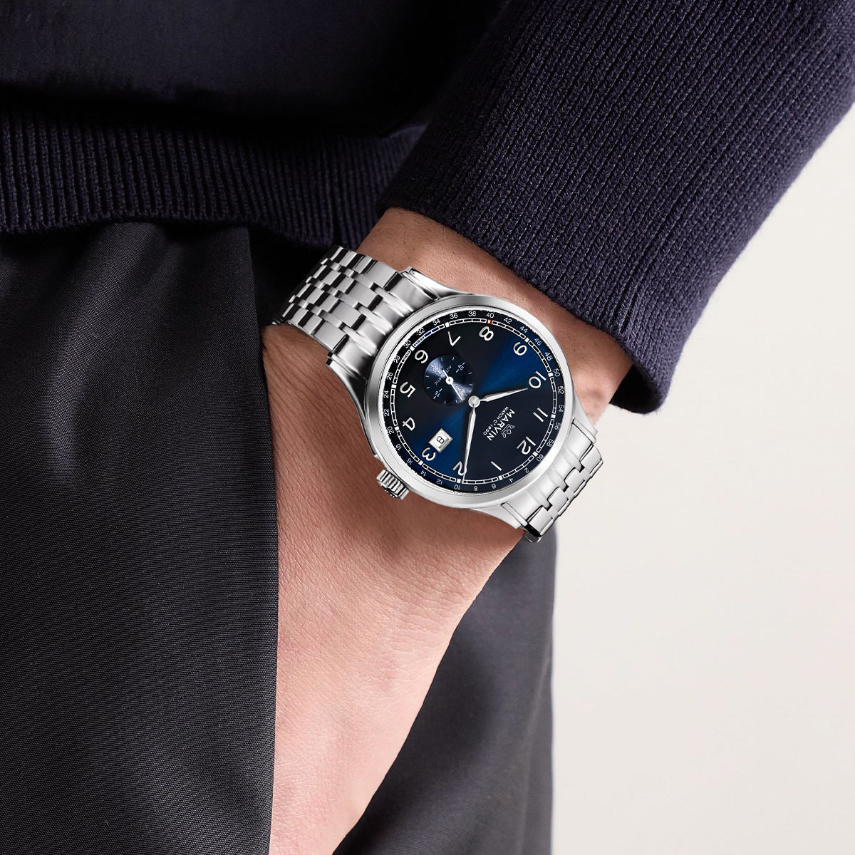 Marvin Expectation 41mm Blue Dial Men's Watch M165.13.55.11