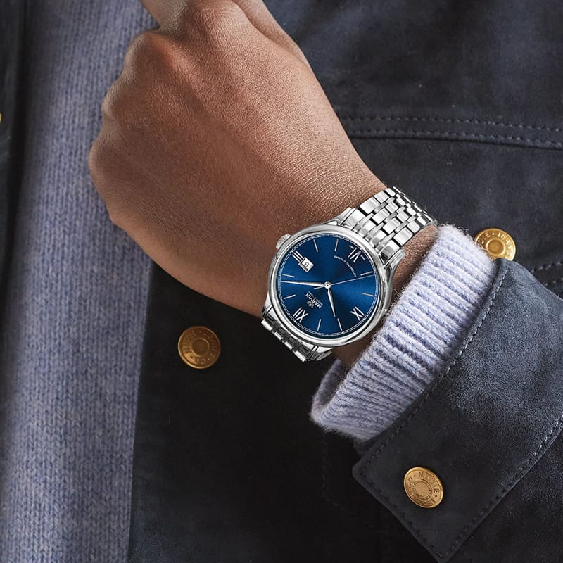 Marvin Malton Round 41mm Blue Dial Men's Watch M117.13.52.11