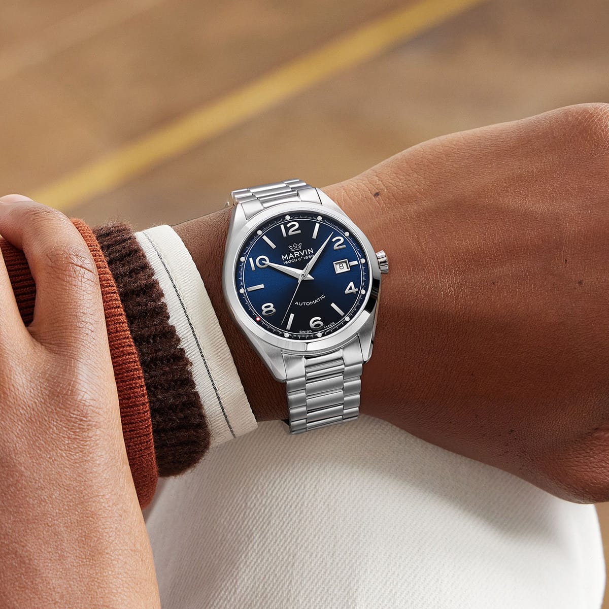 Marvin Other 41mm Blue Dial Men's Watch M161.13.53.11