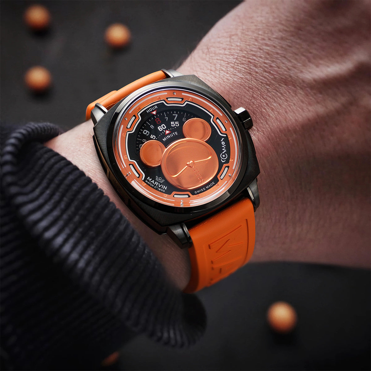 Marvin Other 42mm Orange Dial Men's Watch M119.23.69.96