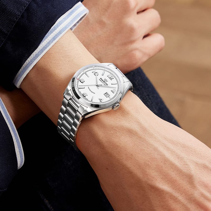 Marvin Other 41mm White Dial Men's Watch M161.13.23.11