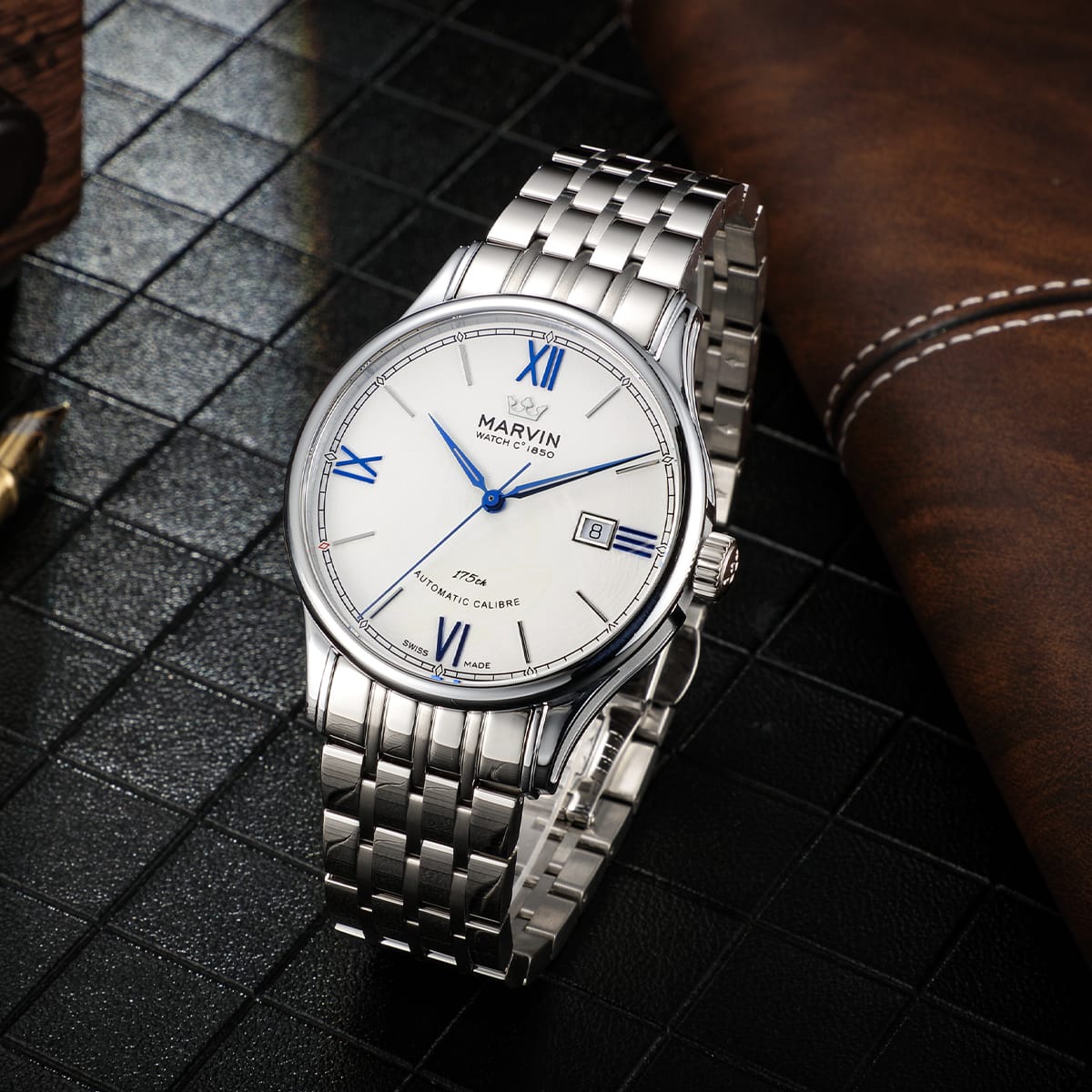 Marvin Malton Round 41mm White Dial Men's Watch M117.13.96.11
