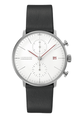 Junghans Max Bill Chronoscope Bauhaus 40mm Matt White Dial Men's Watch 27/4303.02
