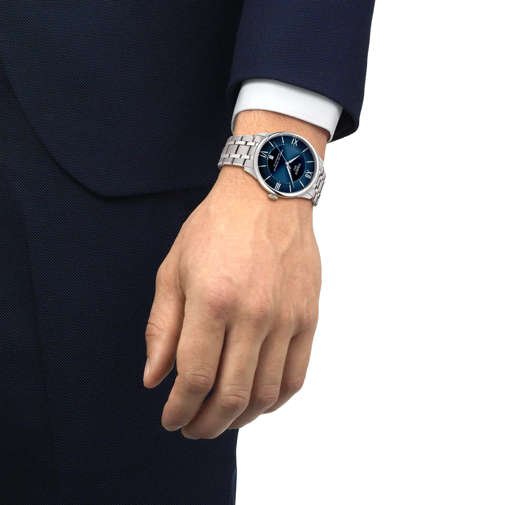 Tissot Chemin Des Tourelles 42mm Blue Sunray Dial Men's Watch T1394071104800