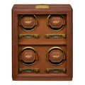 WOLF Brogue 4 Piece Watch Winder Burnished Brown 440406