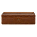 WOLF Brogue 10 Piece Watch Box Burnished Brown 441006