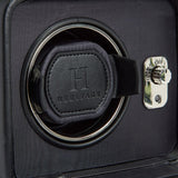 WOLF Windsor Single Watch Winder With Cover Black 4525029