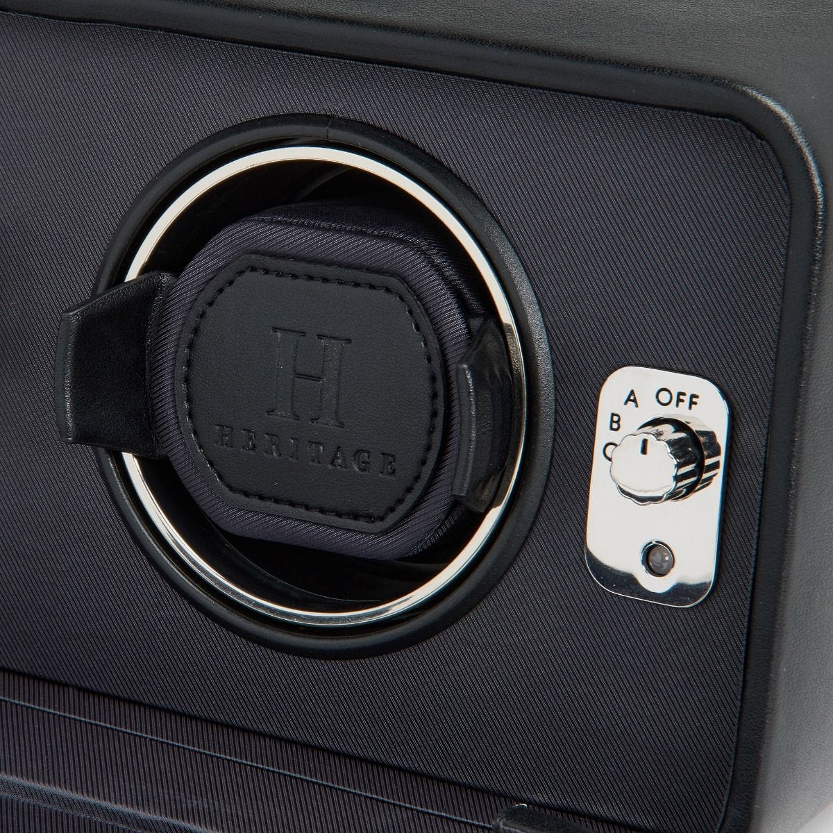 WOLF Windsor Double Watch Winder with Cover Black 4526029