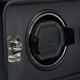 WOLF Windsor Double Watch Winder with Cover Black 4526029