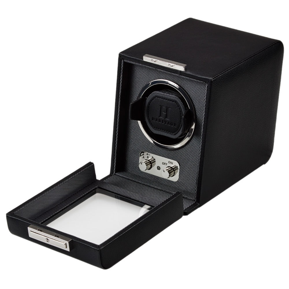 WOLF Heritage Oxford Single Watch Winder Black 456002