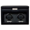 WOLF Heritage Oxford Double Watch Winder with Storage Black 456202