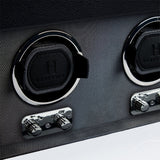 WOLF Heritage Oxford Triple Watch Winder with Storage Black 456302