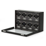 WOLF Heritage Oxford 8 Piece Watch Winder Black 456902