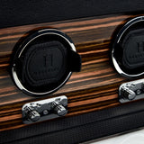 WOLF Heritage Macassar Triple Watch Winder with Storage Black 457356