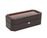 WOLF Windsor 5 Piece Watch Box Brown/Orange 458306