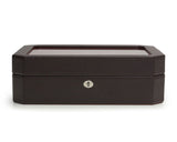 WOLF Windsor 10 Piece Watch Box Brown/Orange 458406