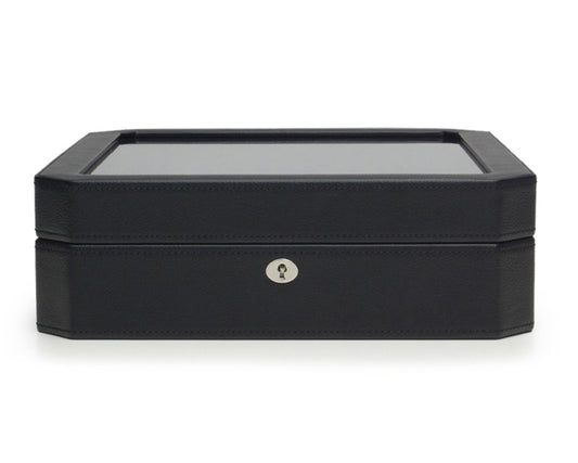 WOLF Windsor 15 Piece Watch Box Black/Purple 458503
