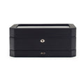 WOLF Windsor 10 Piece Watch Box with Drawer Black/Purple 458603