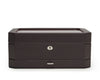 WOLF Windsor 10 Piece Watch Box with Drawer Brown/Orange 458606