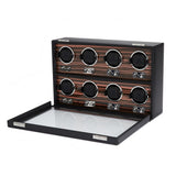 WOLF Heritage Macassar 8 Piece Watch Winder Black 459356