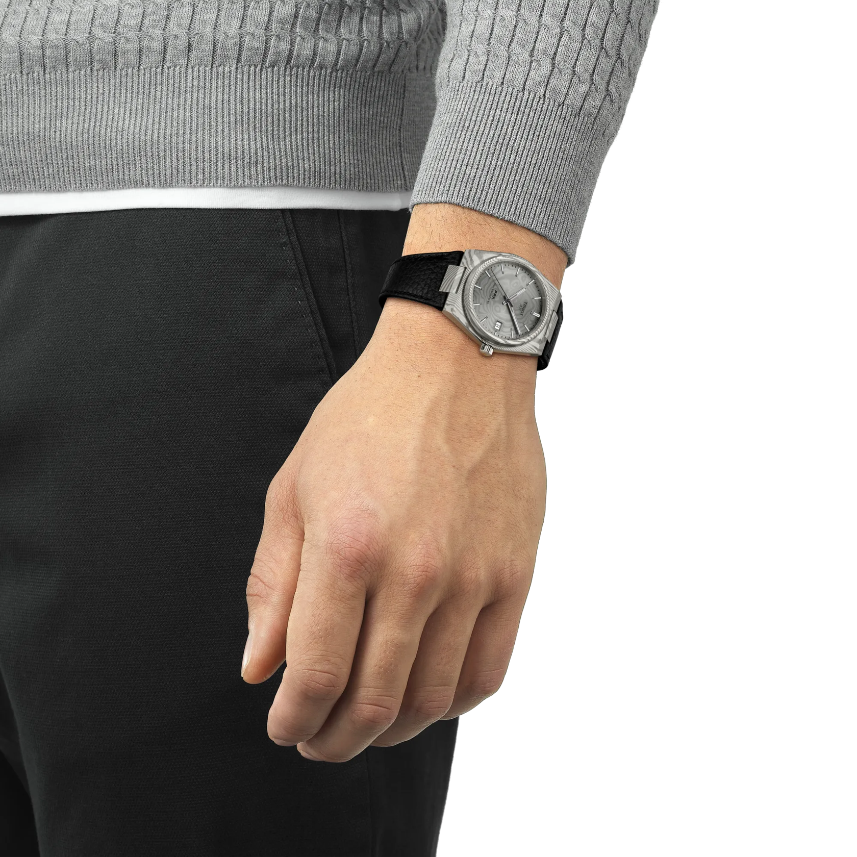 Tissot PRX Damascus Steel 38mm Grey Dial Men's Watch T1378079608100