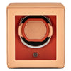 WOLF Cub Single Watch Winder with Cover Seltzer Peach/Orange 461162