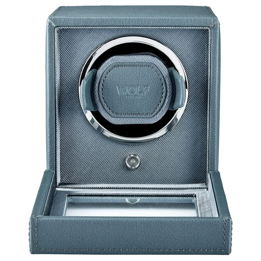 WOLF Cub Single Watch Winder with Cover Future Grey 461165