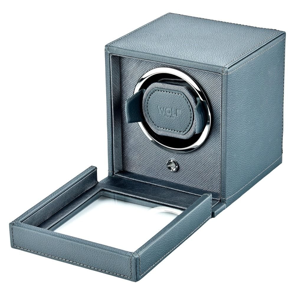 WOLF Cub Single Watch Winder with Cover Future Grey 461165