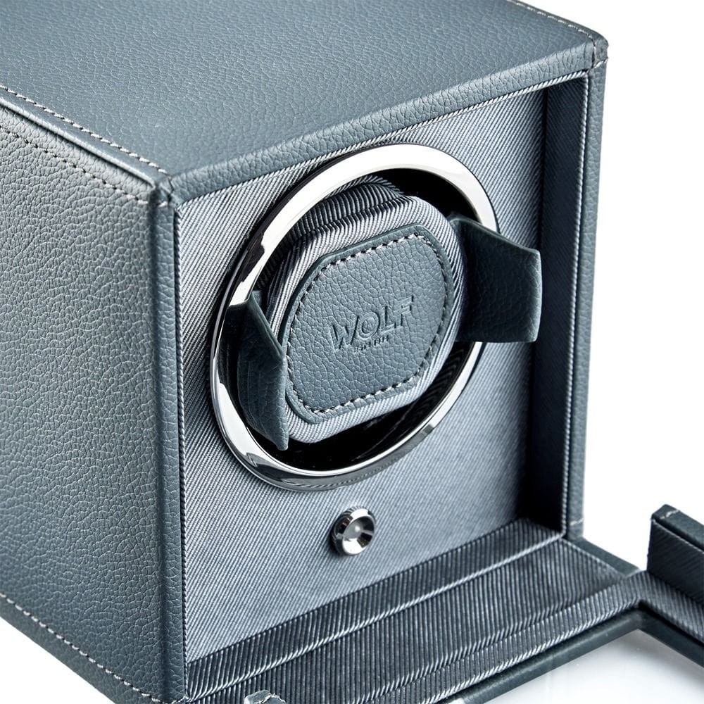 WOLF Cub Single Watch Winder with Cover Future Grey 461165