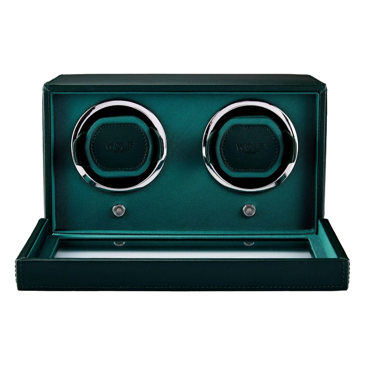 WOLF Cub Double Watch Winder With Cover Green 461241