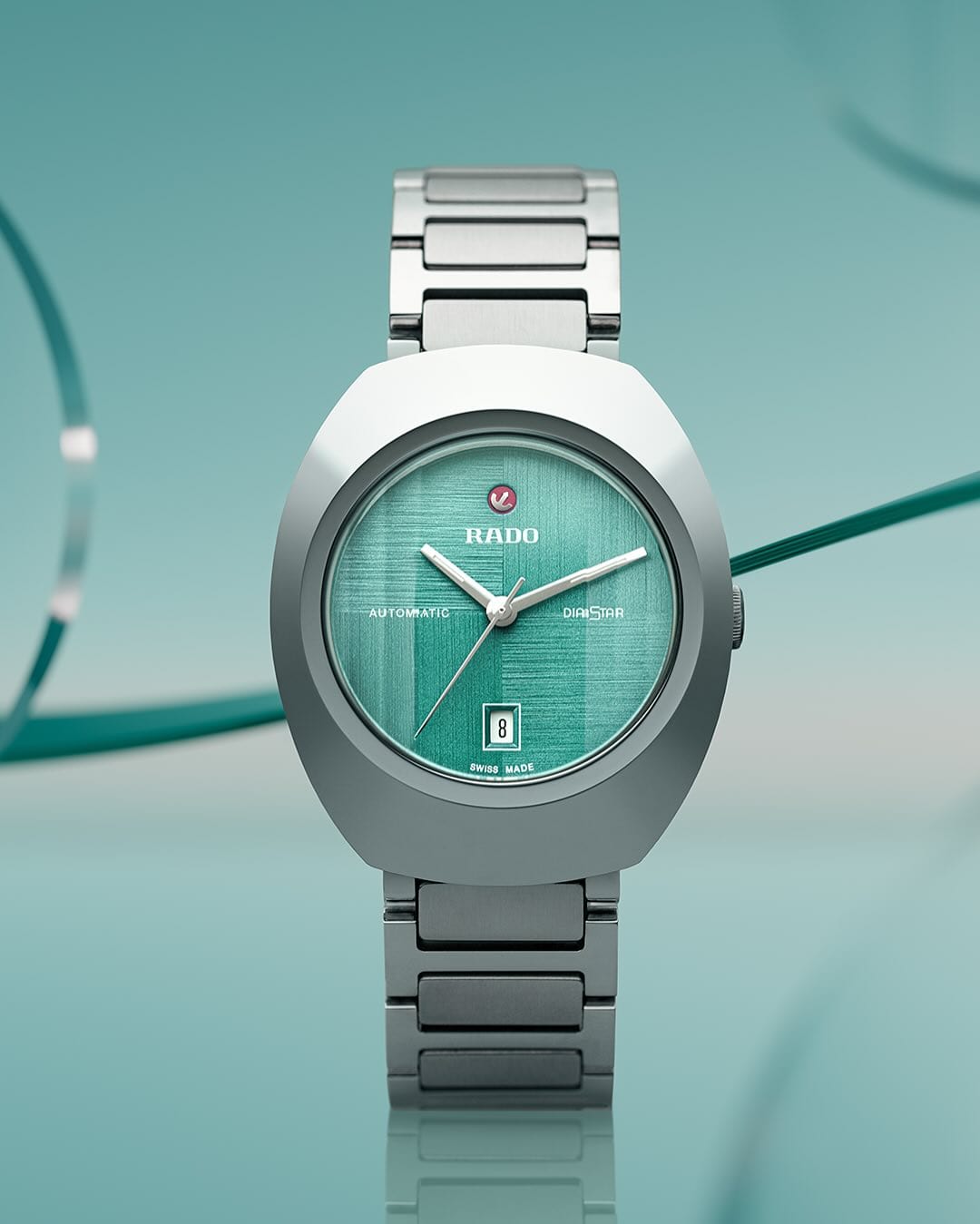 Rado DiaStar Original 30mm Automatic Turquoise Dial Women's Watch R12170323