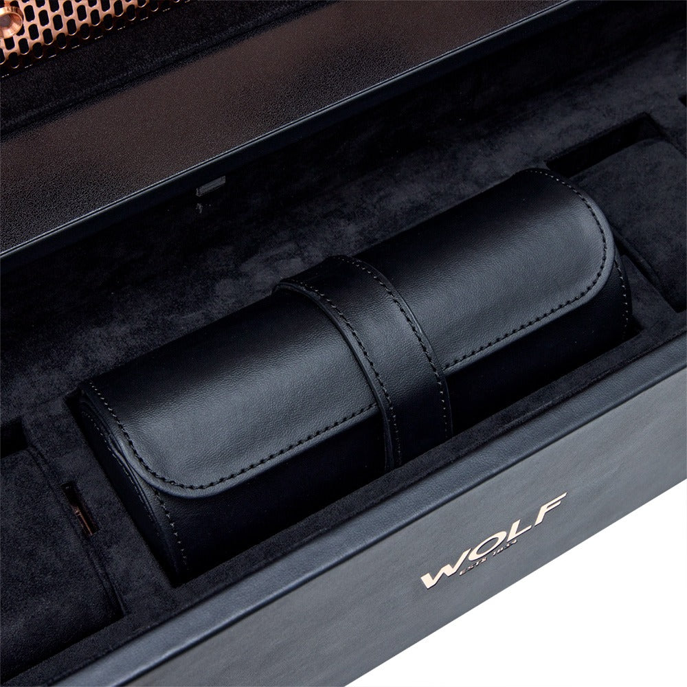 WOLF Axis 12 Piece Watch Winder Cabinet Copper 488616
