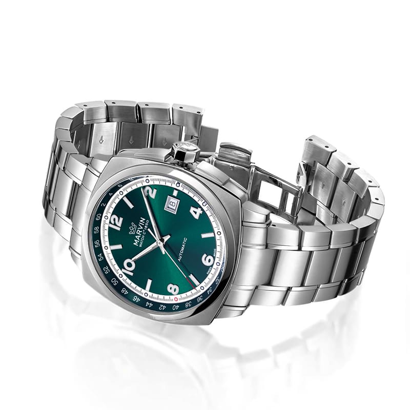 Marvin Malton Cushion 42mm Green Dial Men's Watch M119.13.73.11