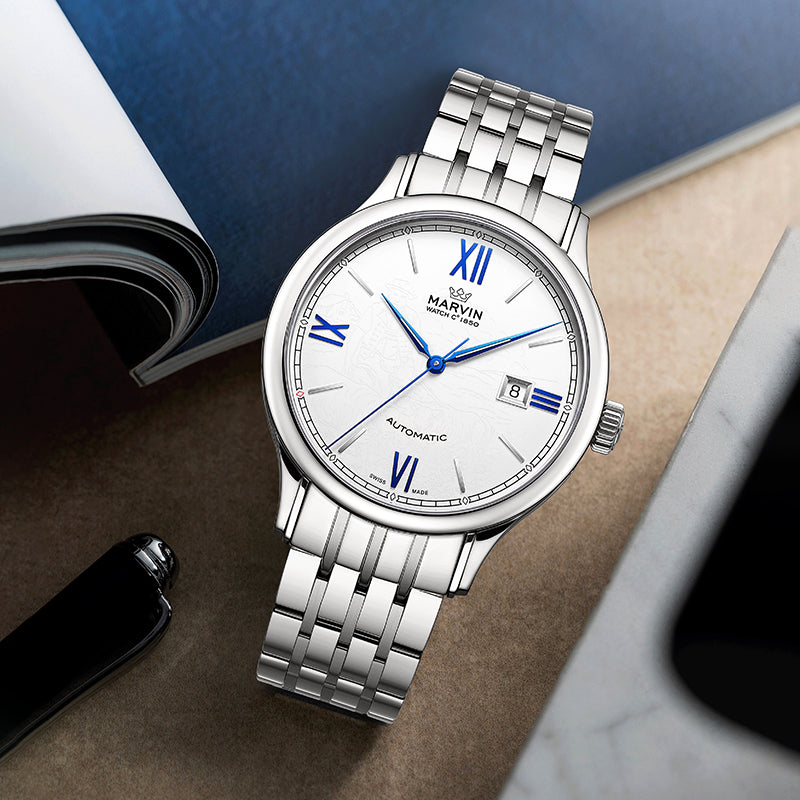 Marvin Other 41mm White Dial Men's Watch M117.13.93.11