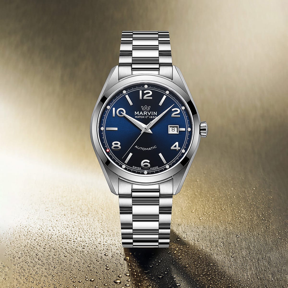 Marvin Other 41mm Blue Dial Men's Watch M161.13.53.11